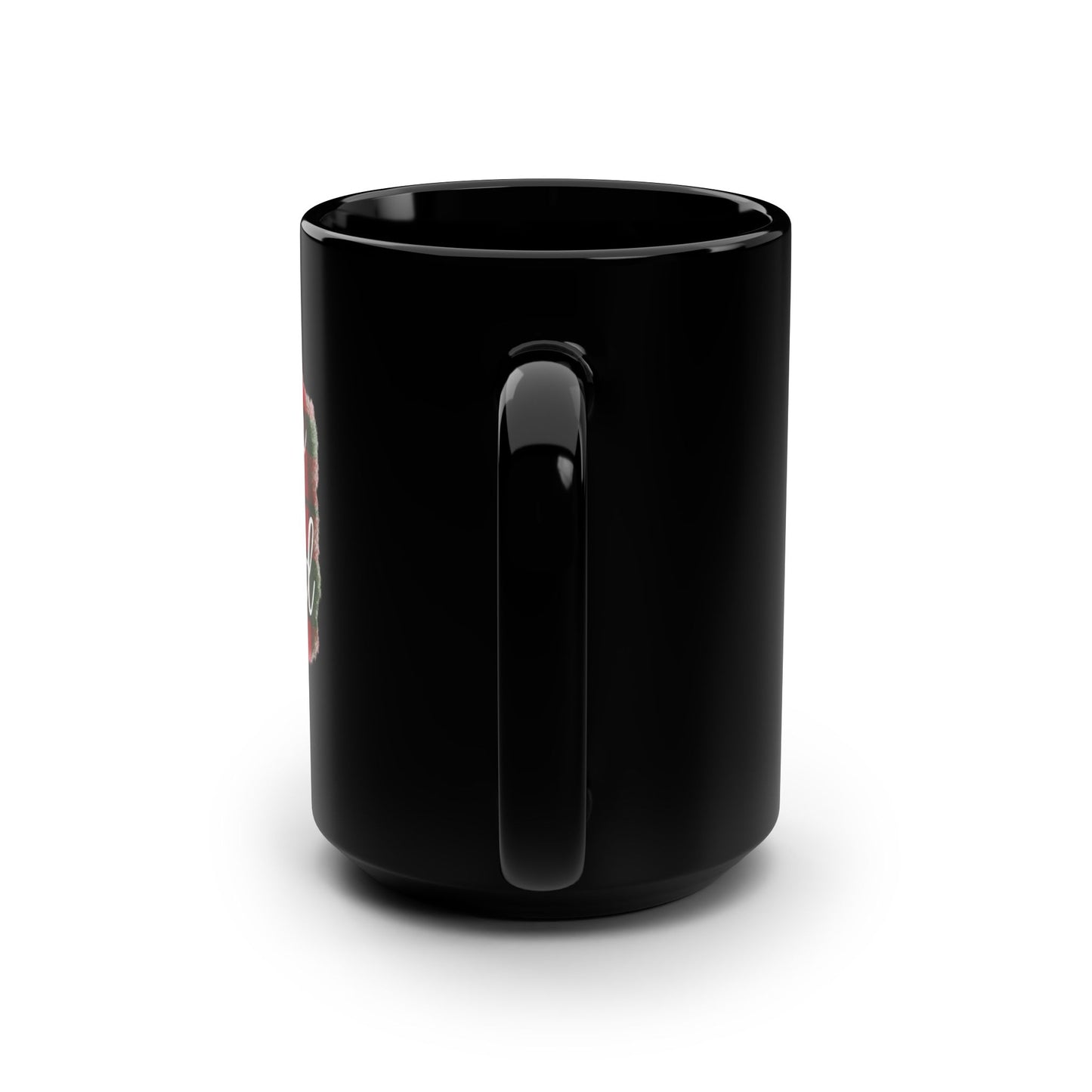Merry and Blessed Christmas Mug - 15oz Black