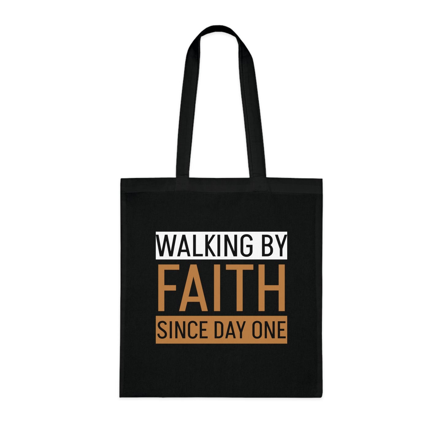 Faith Inspirational Cotton Tote Bag | Motivational Carryall, Everyday Use, Gift for Believers, Scripture Tote, Eco-Friendly Shopping Bag