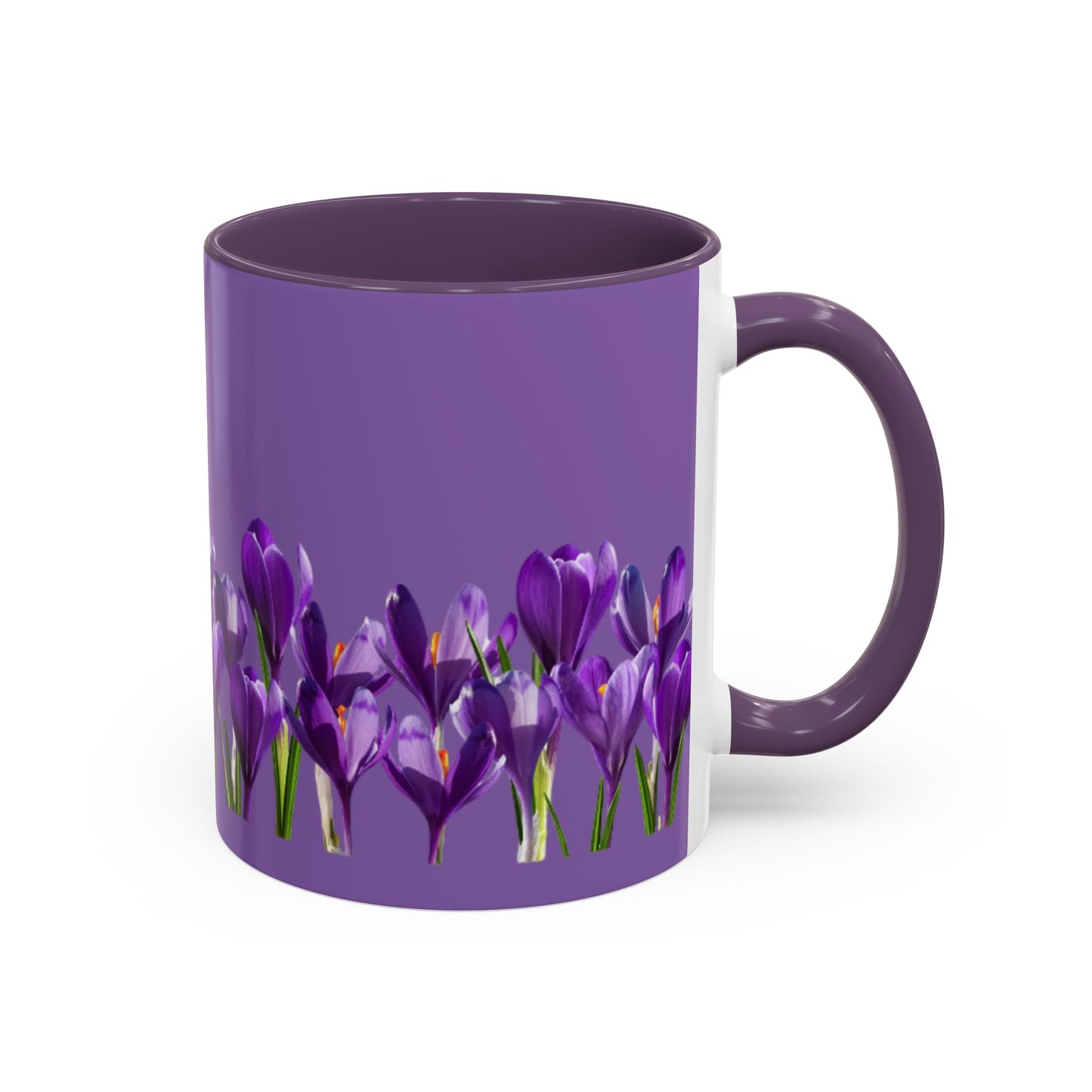Purple Crocus Accent Mug