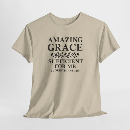 GRACE Christian T-Shirt – 2 Corinthians 12:9 | Amazing Grace Tee