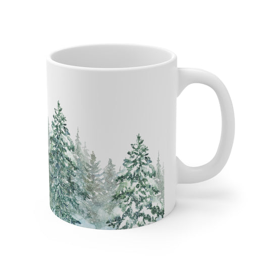 Winter forest Christmas Mug - 11oz 15oz