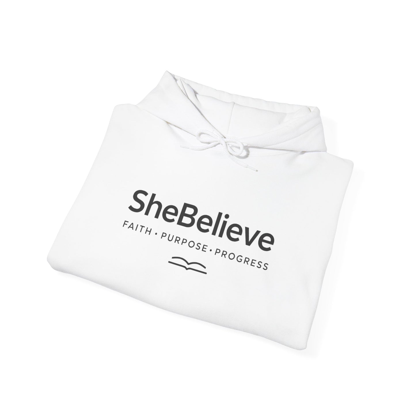 SheBelieve Co. Hoodie | Faith x Purpose Christian Apparel