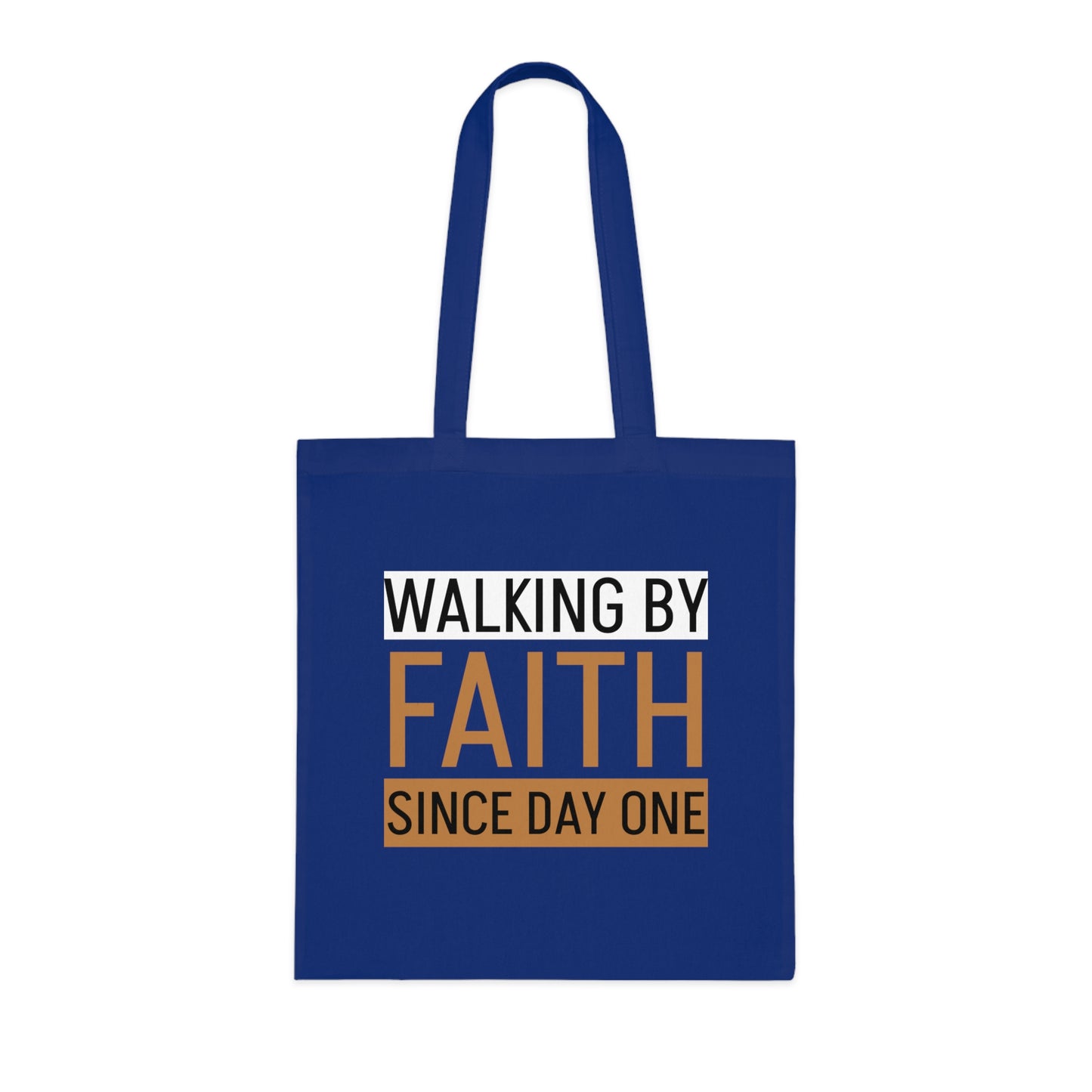 Faith Inspirational Cotton Tote Bag | Motivational Carryall, Everyday Use, Gift for Believers, Scripture Tote, Eco-Friendly Shopping Bag