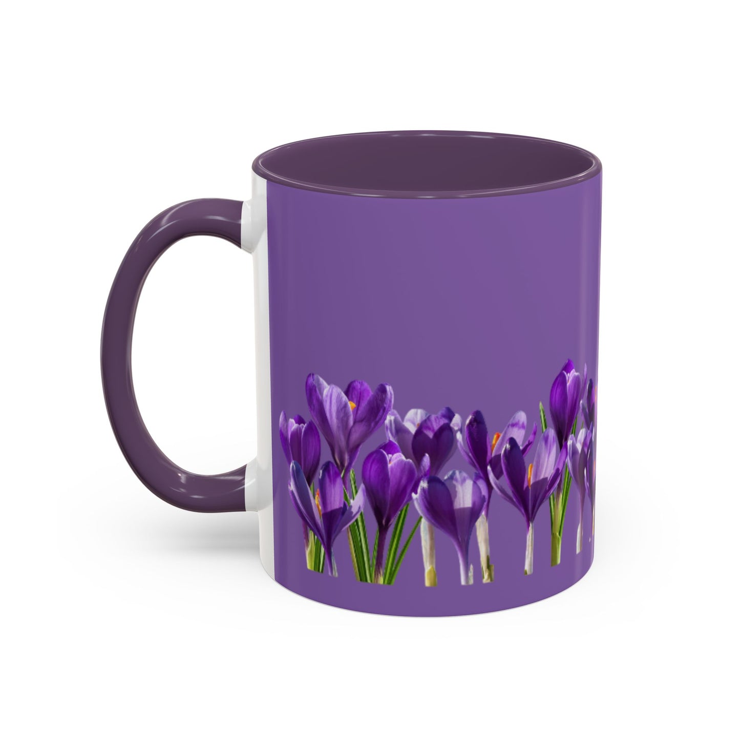 Purple Crocus Accent Mug
