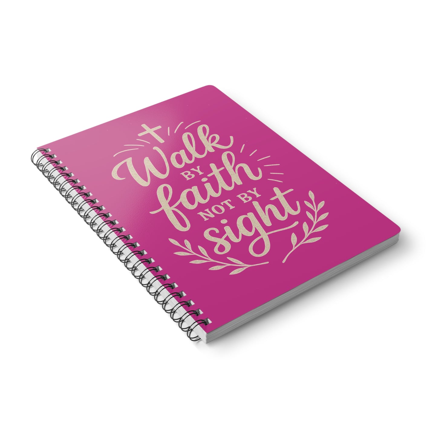 Walk by Faith Not By Fear Journal Notebook - Pink