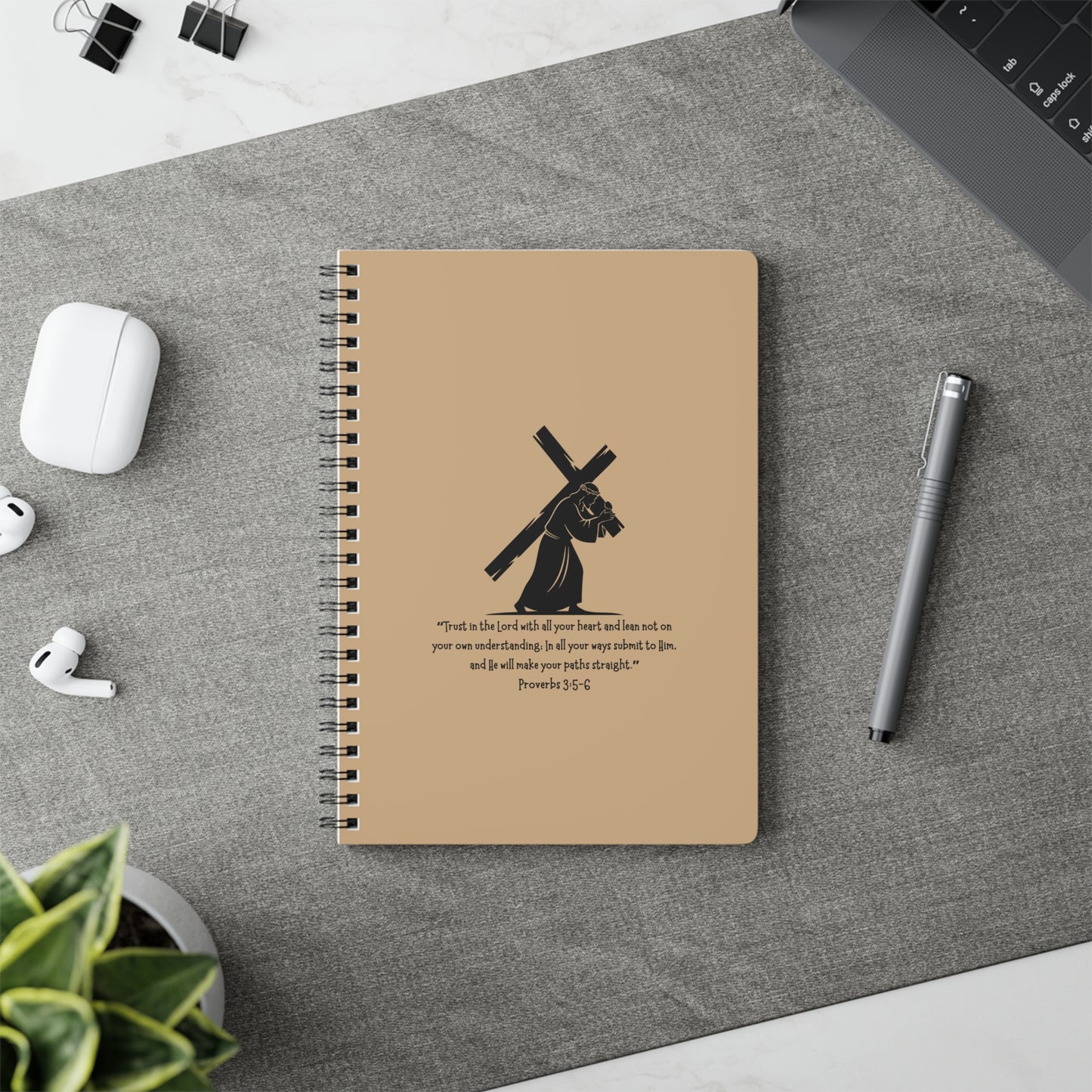 Christian Journal Notebook - Trust in the LORD with all your heart Proverbs 3:5-6