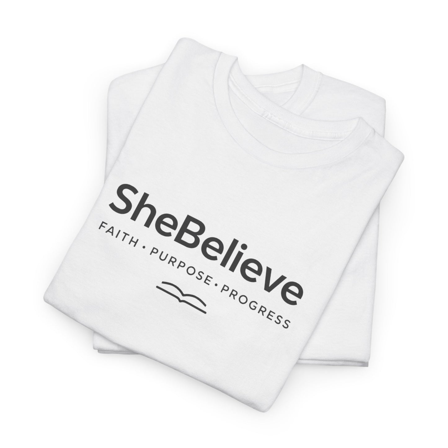 She Believe Co. T-Shirt | Faith x Purpose Christian Apparel