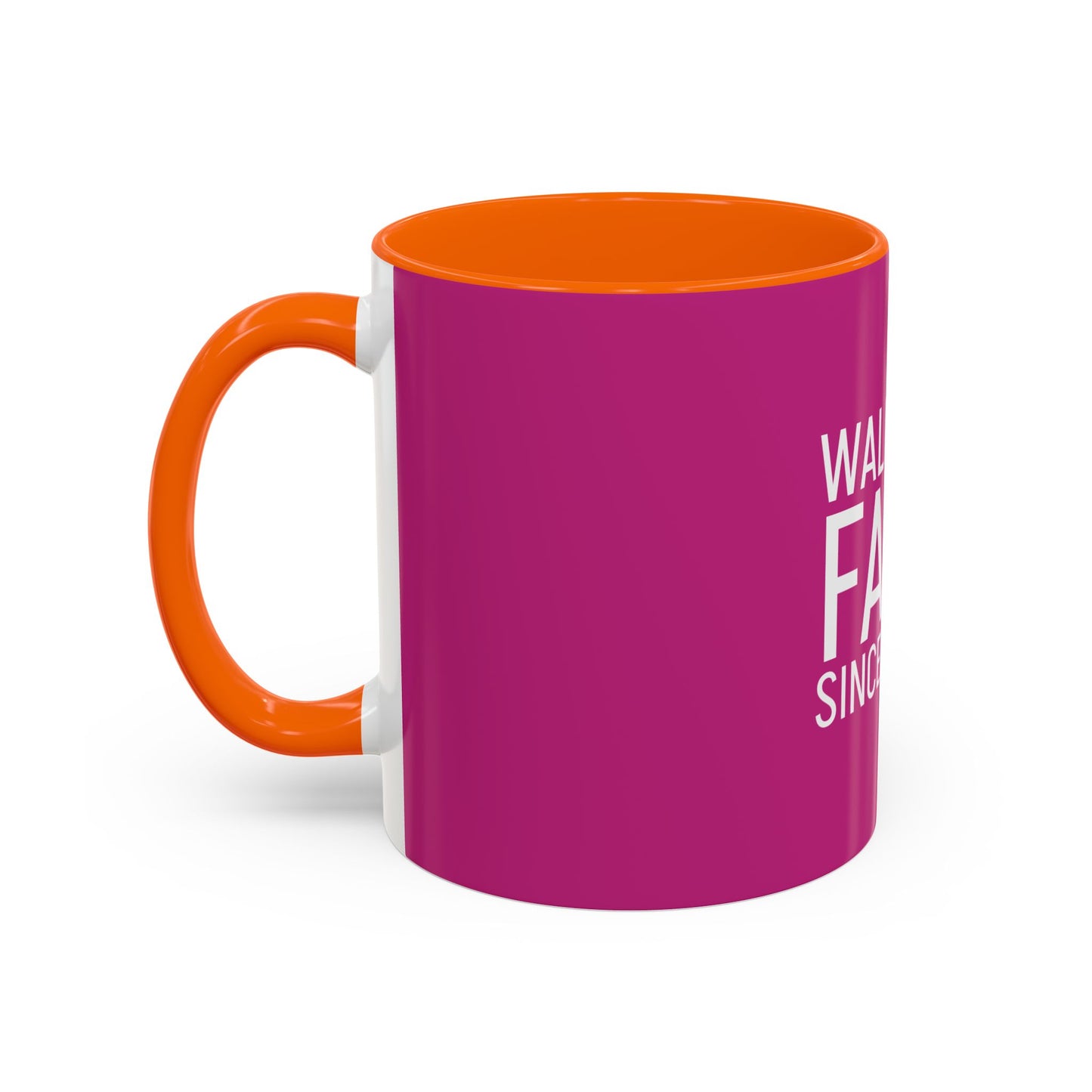 Walking by Faith Since Day One - Inspiring Accent Coffee Mug, Pink