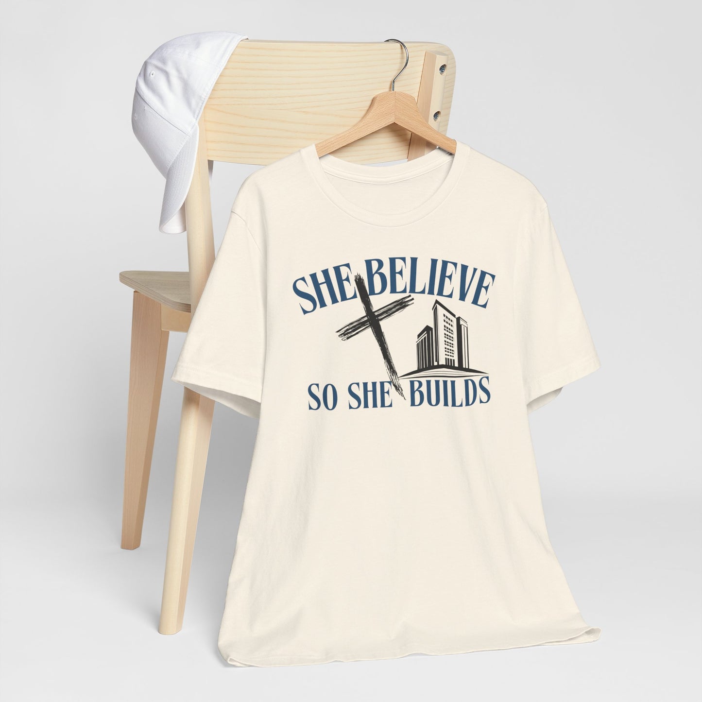 She Believes So She Builds Inspitaional T-Shirt