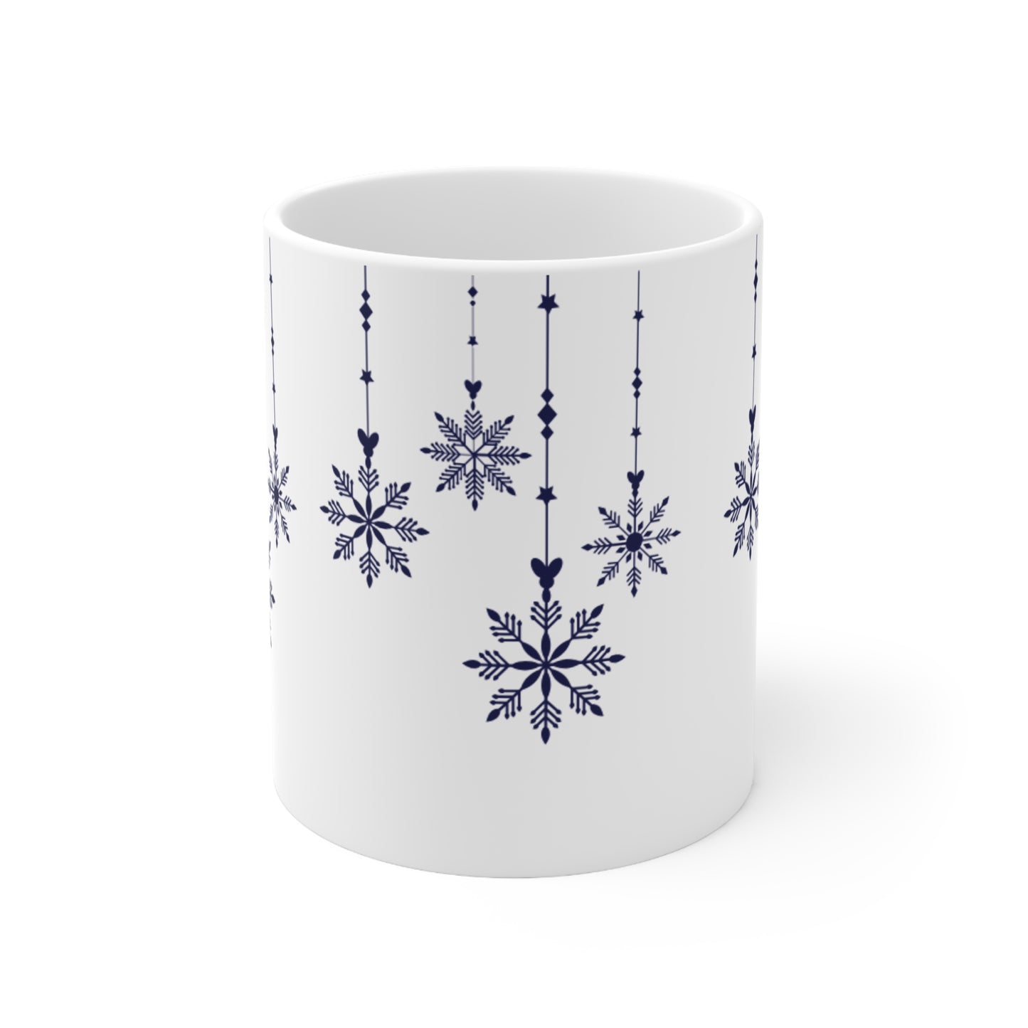 Blue Hanging Christmas Mug  11oz 15oz