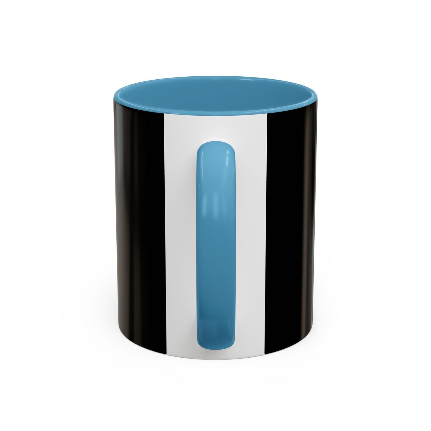 Walking by Faith Since Day One - Accent Coffee Mug,  Black
