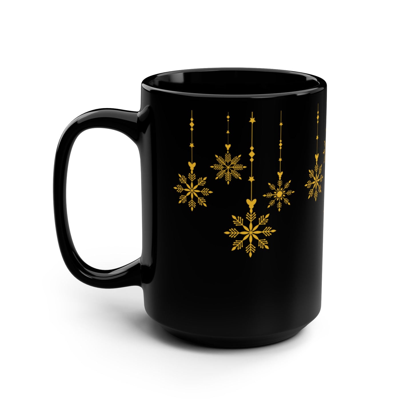 Gold Hanging Christmas Mug 15oz