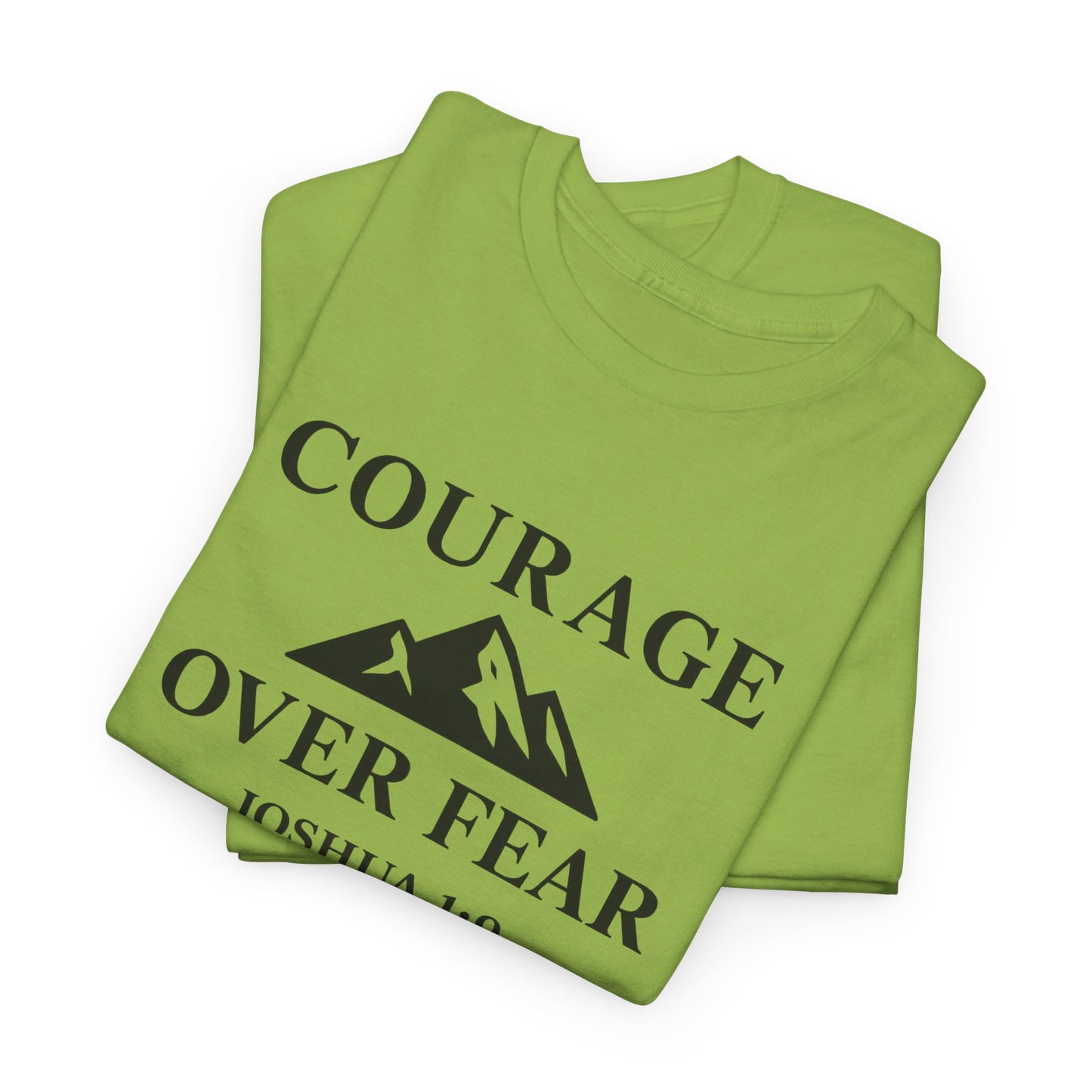 COURAGE Christian T-Shirt – Joshua 1:9 | Be Strong, Be Fearless Tee