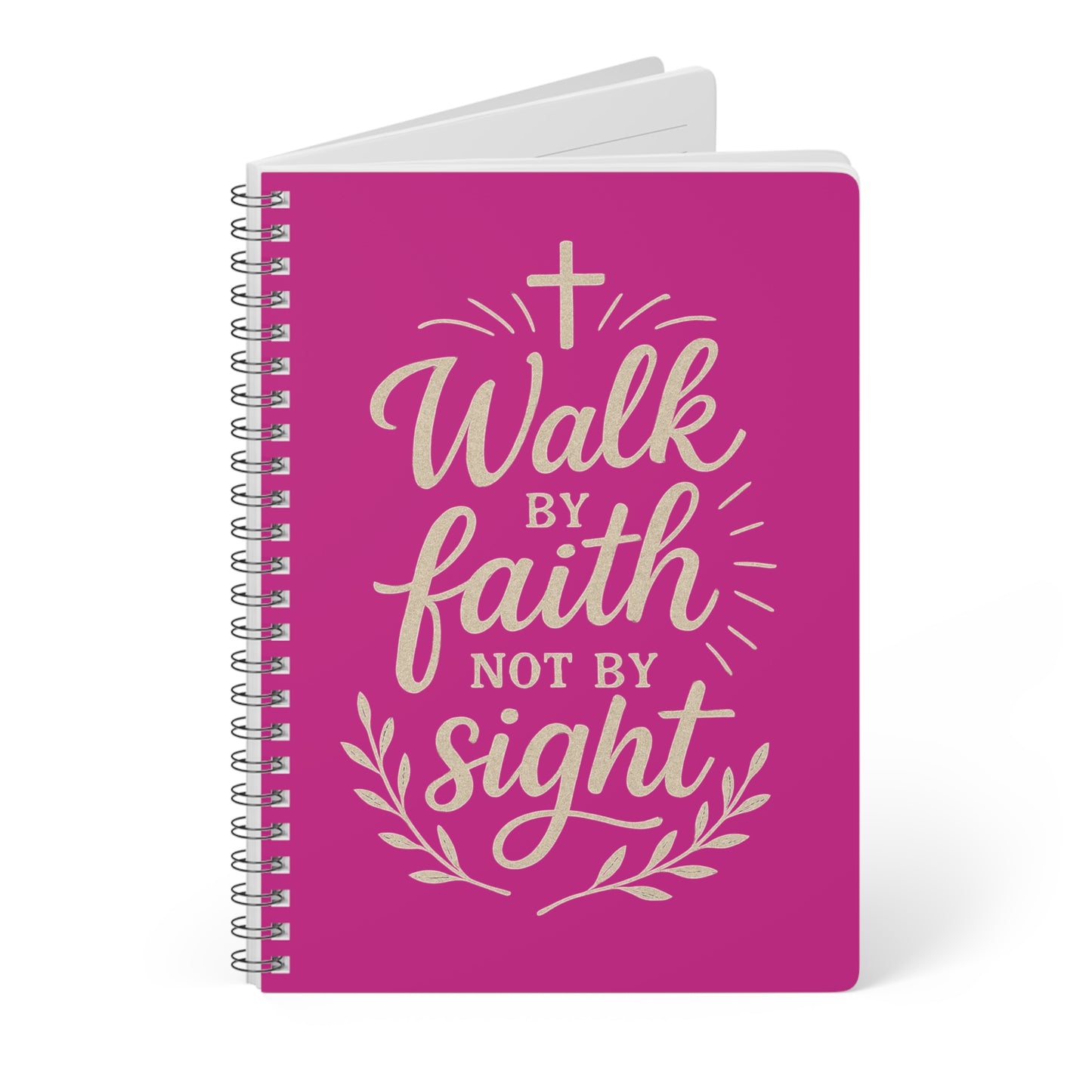 Walk by Faith Not By Fear Journal Notebook - Pink