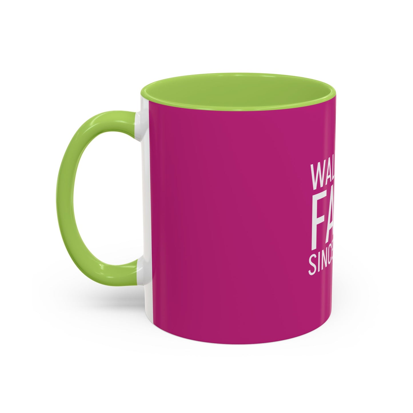 Walking by Faith Since Day One - Inspiring Accent Coffee Mug, Pink