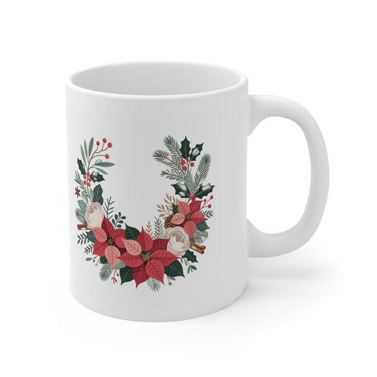 Christmas Floral Mug 11oz 15oz