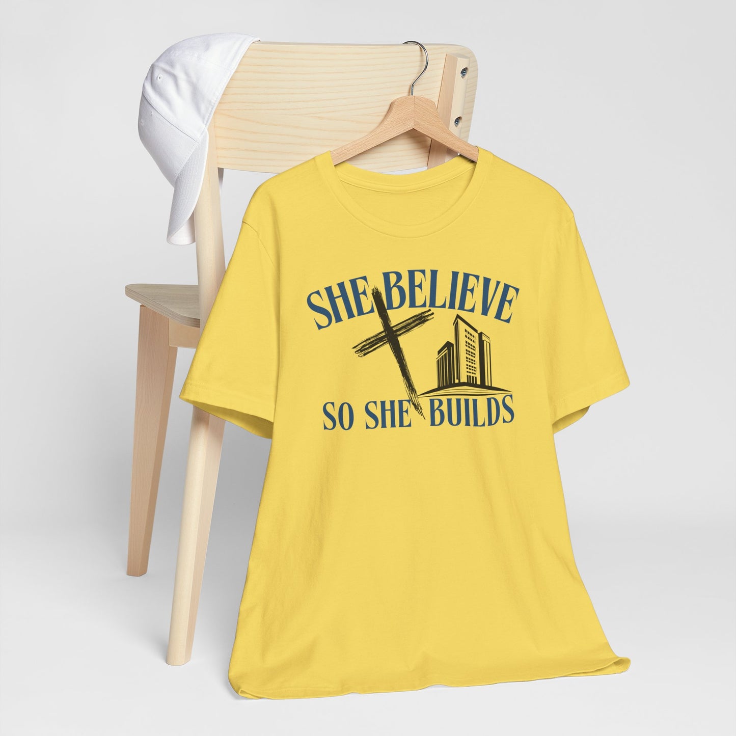 She Believes So She Builds Inspitaional T-Shirt