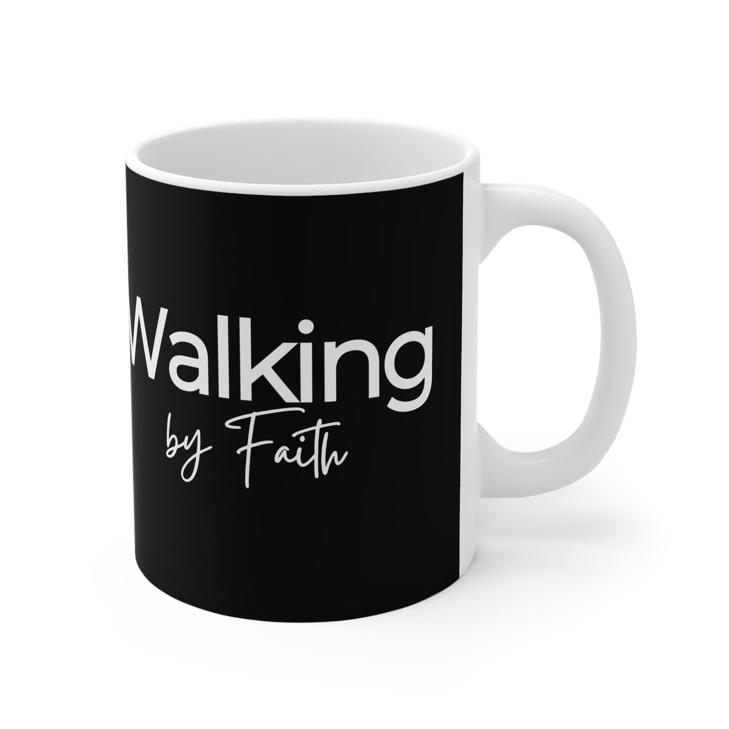 Walking by Faith Christian Coffee Mugs
