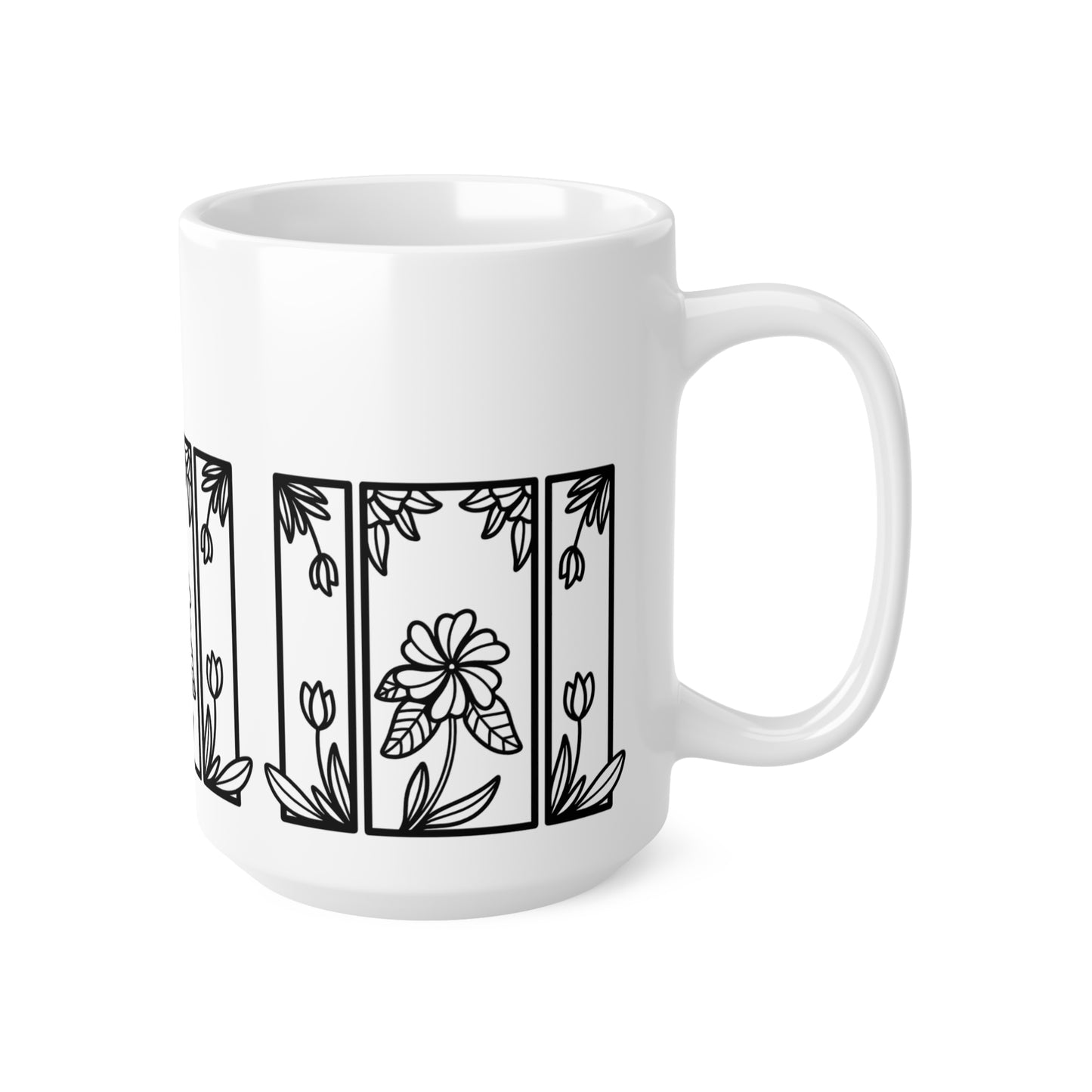 Floral - Botanical Floral Ceramic Coffee Mug