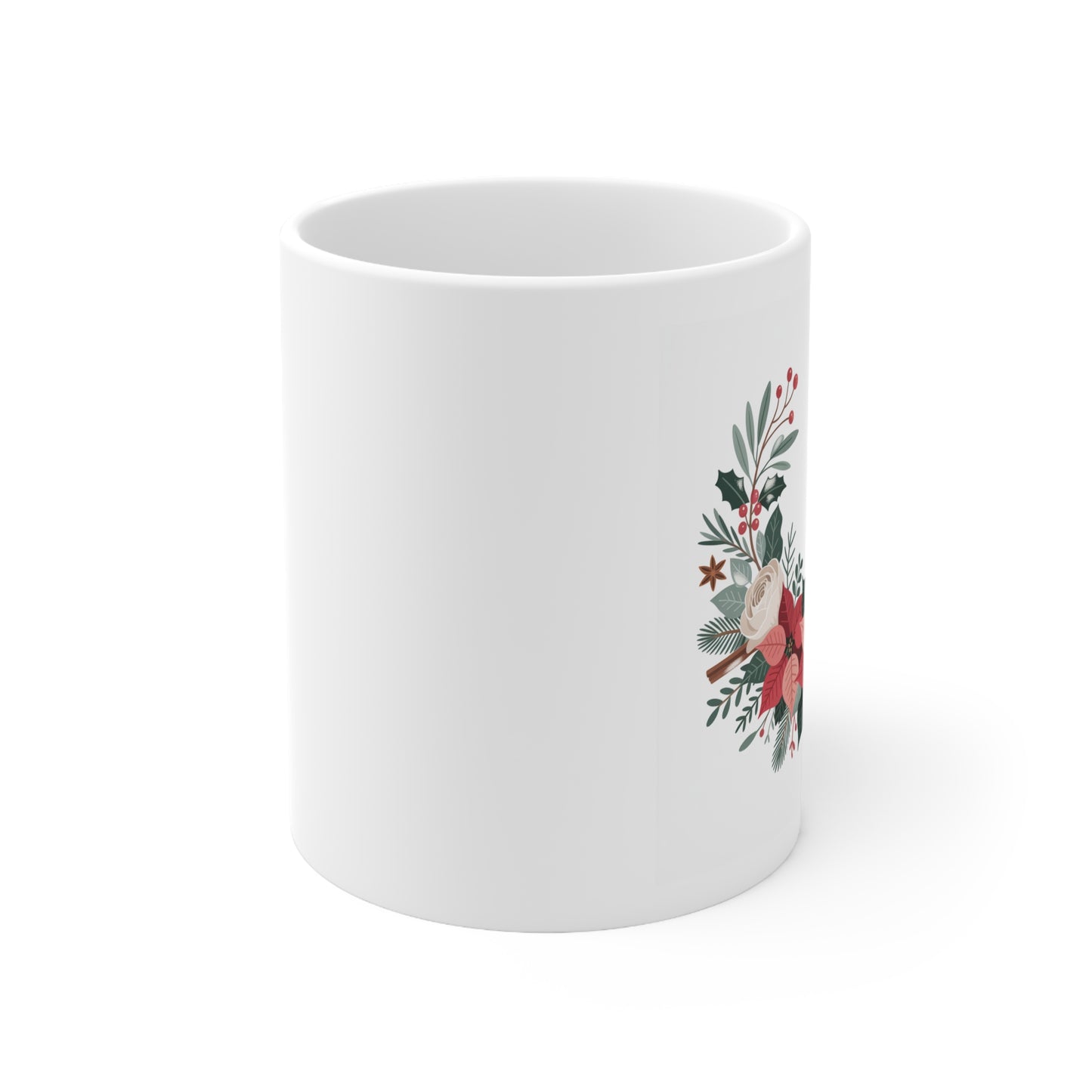 Christmas Floral Mug 11oz 15oz
