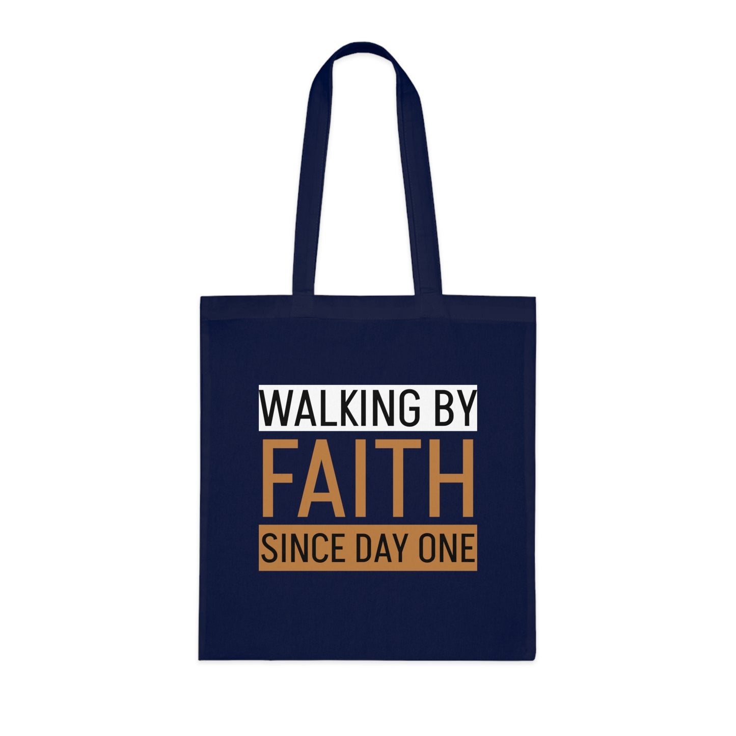 Faith Inspirational Cotton Tote Bag | Motivational Carryall, Everyday Use, Gift for Believers, Scripture Tote, Eco-Friendly Shopping Bag
