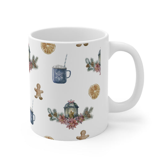 Christmas Seamless Coffee White Mug