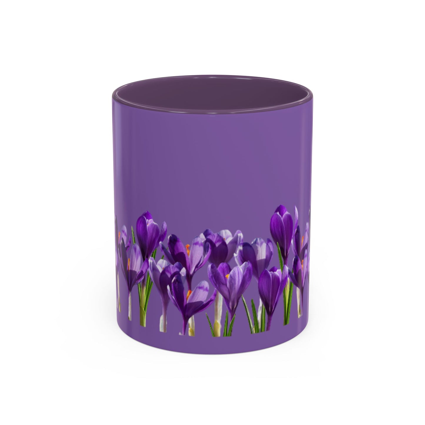 Purple Crocus Accent Mug