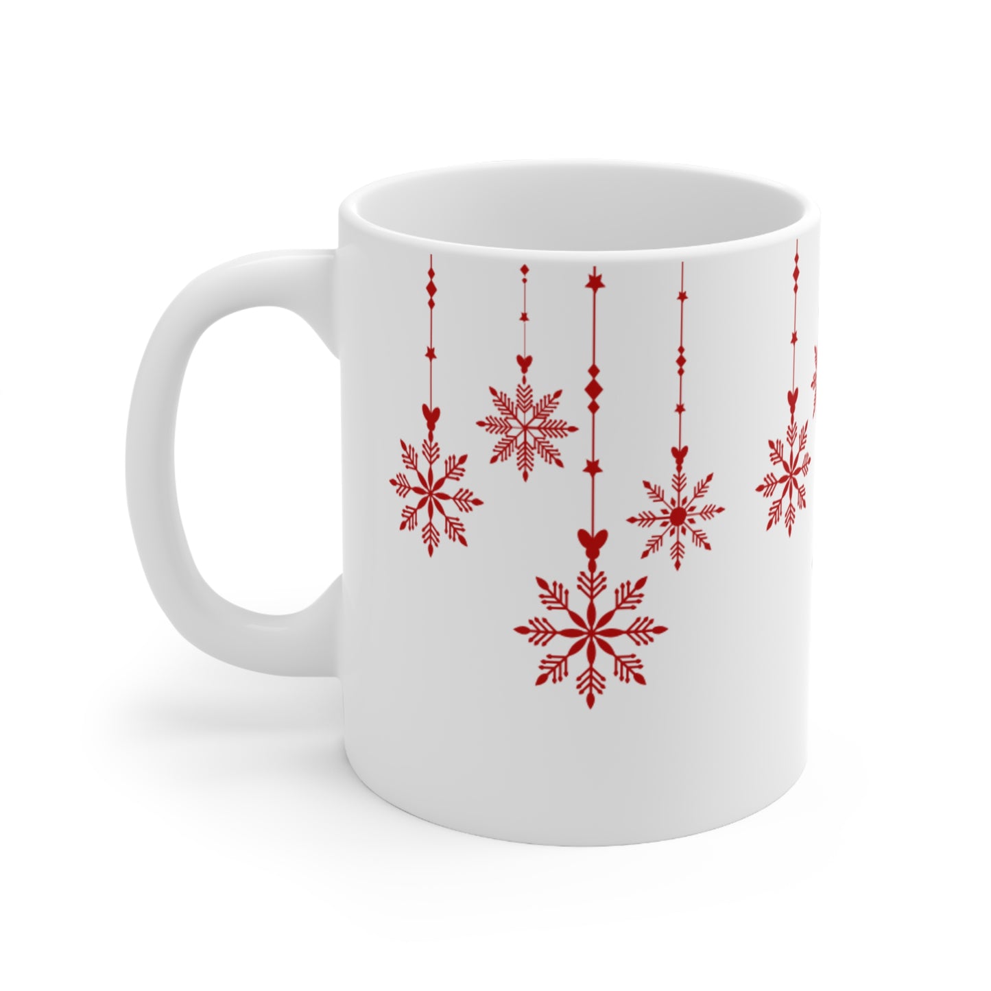 Red Hanging Christmas Mug  11oz 15oz