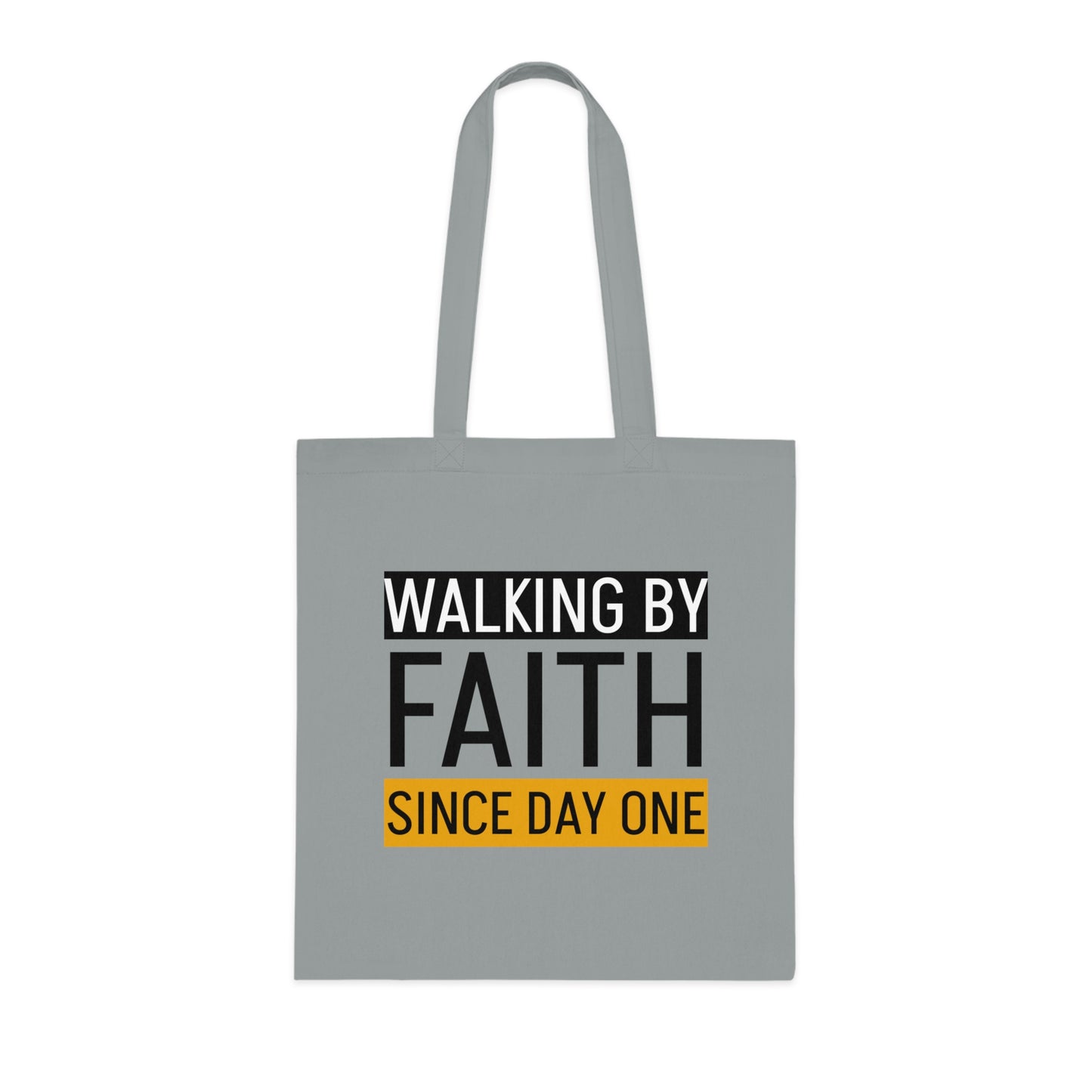 Faith Inspirational Cotton Tote Bag | Motivational Carryall, Everyday Use, Gift for Believers, Scripture Tote, Eco-Friendly Shopping Bag