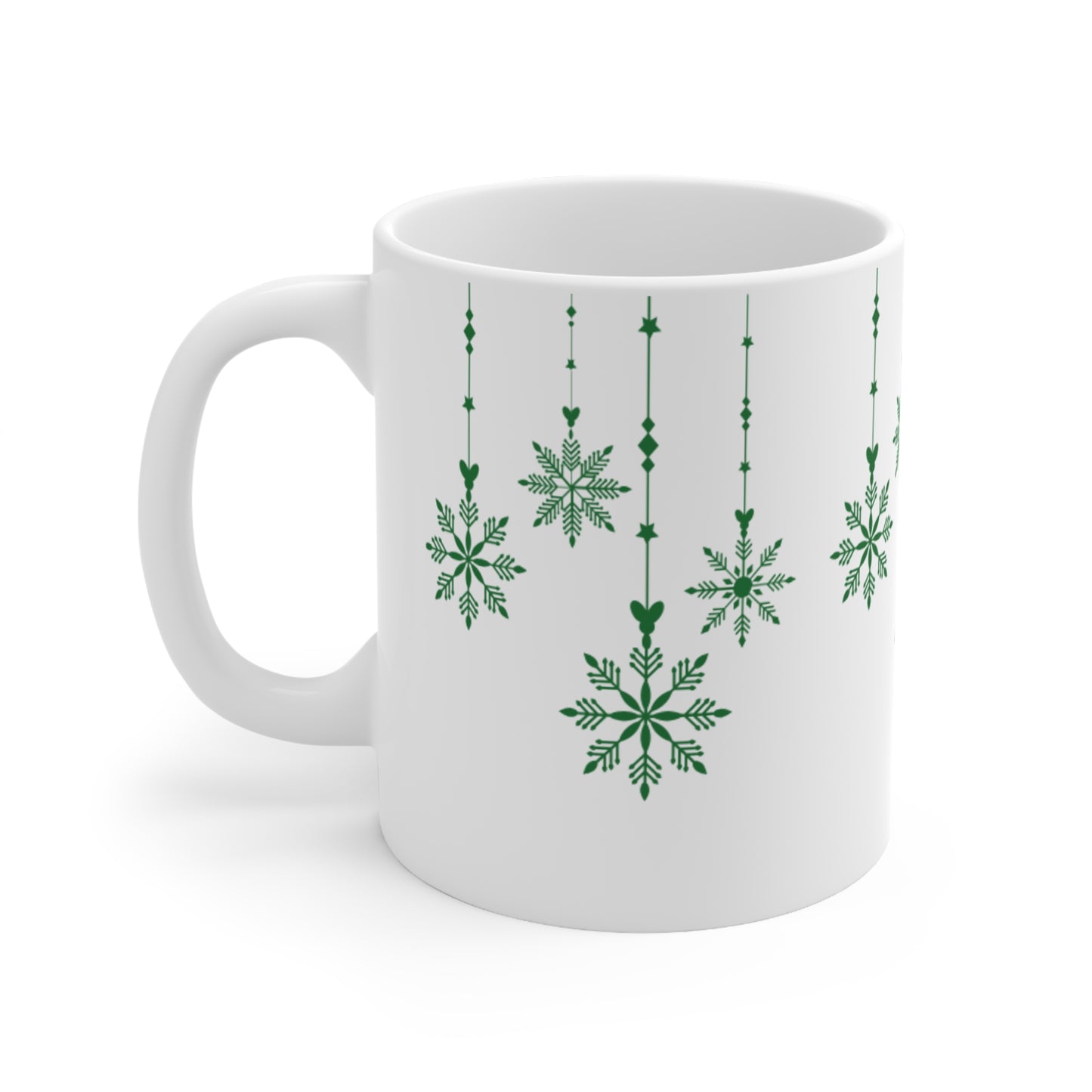 Green Hanging Christmas Mug  11oz 15oz
