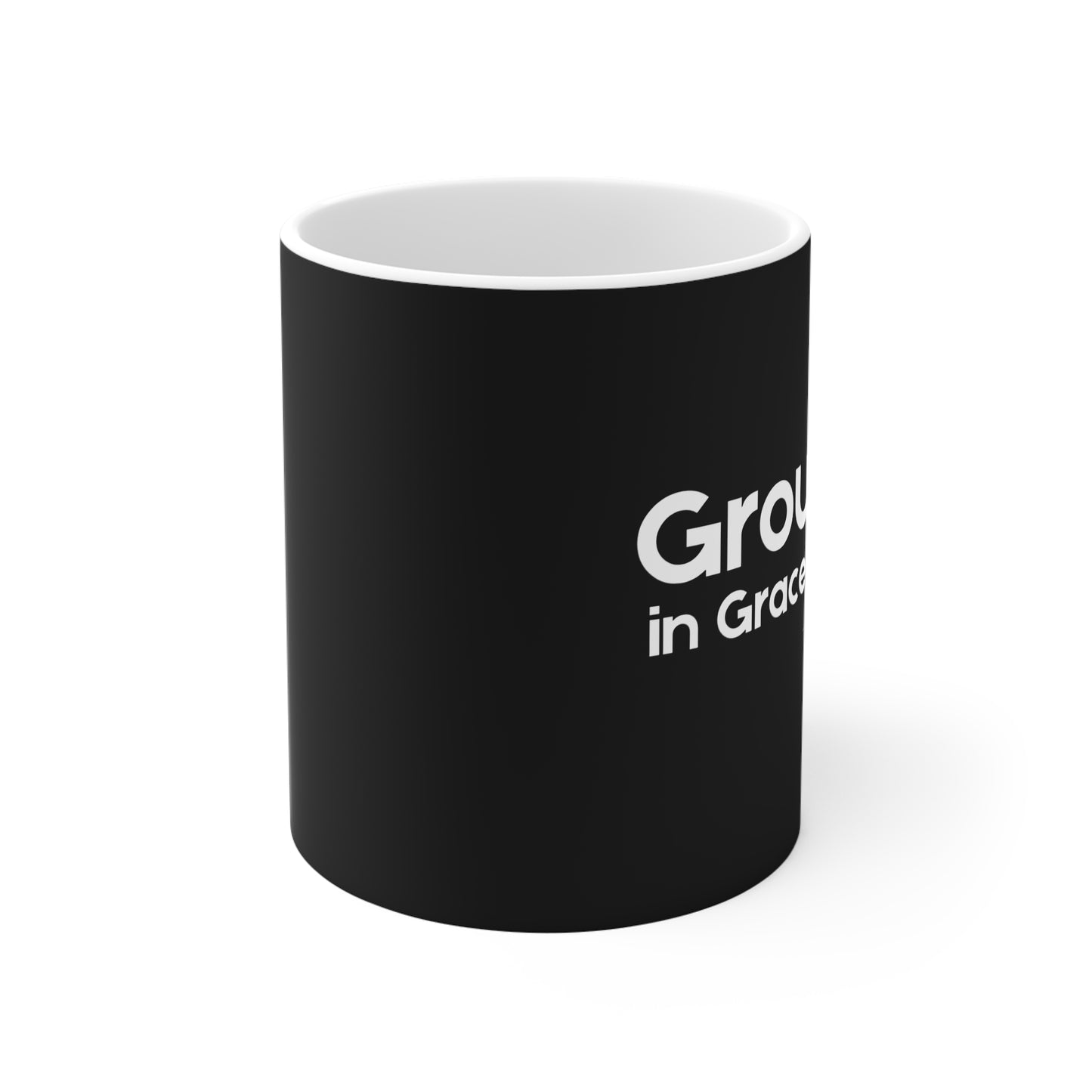 Grounded in Grace - Christian Coffee Mug, Black