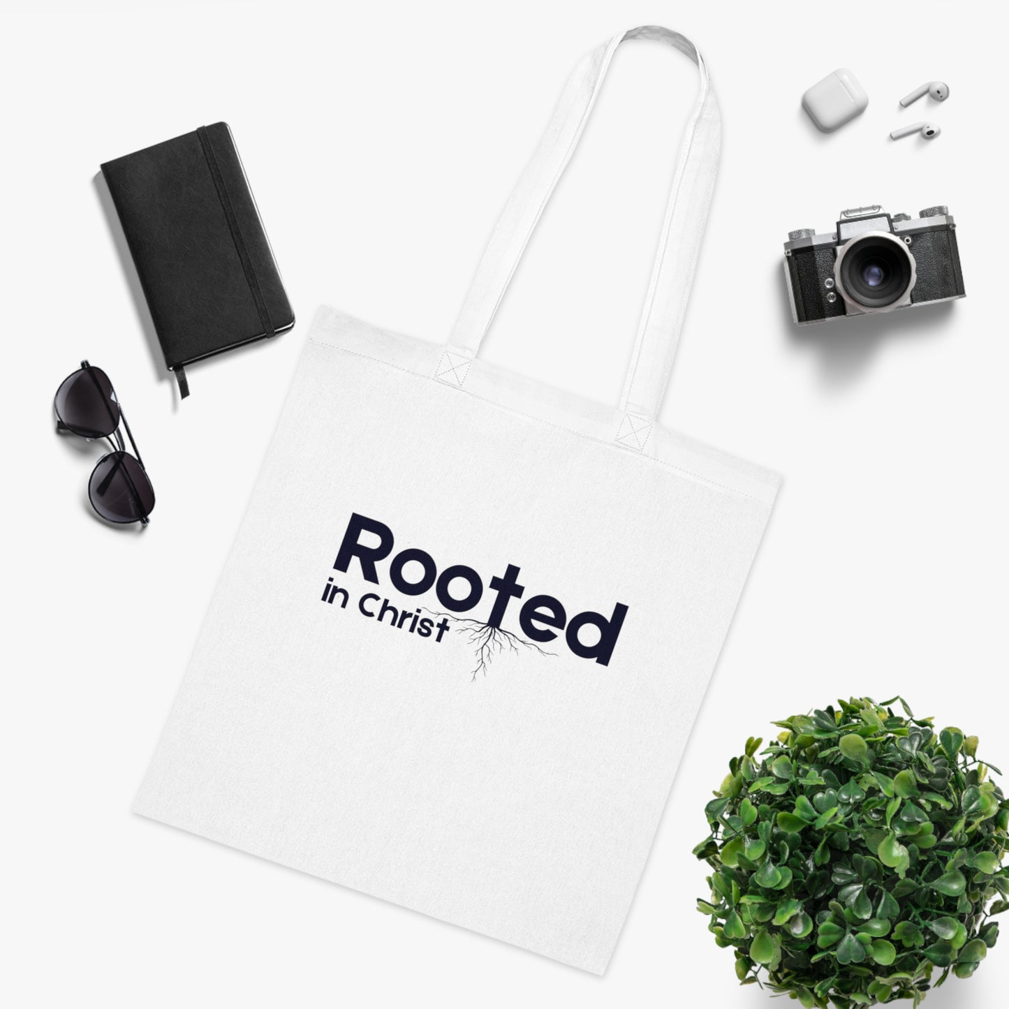 Christian Totebag Rooted In Christ