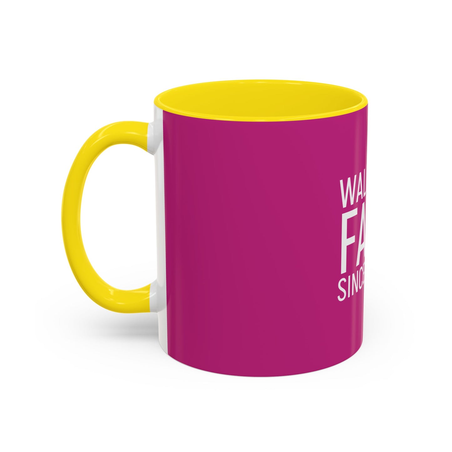 Walking by Faith Since Day One - Inspiring Accent Coffee Mug, Pink