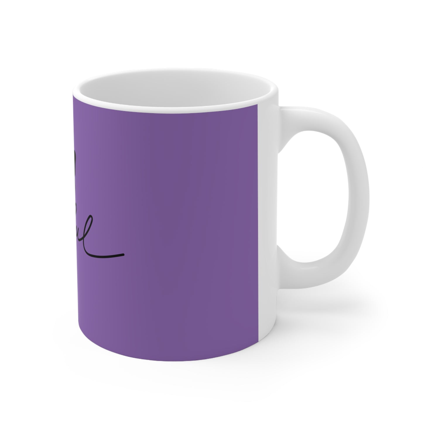 Joyful Ceramic Coffee Cups - 11oz & 15oz, Mug - Purple