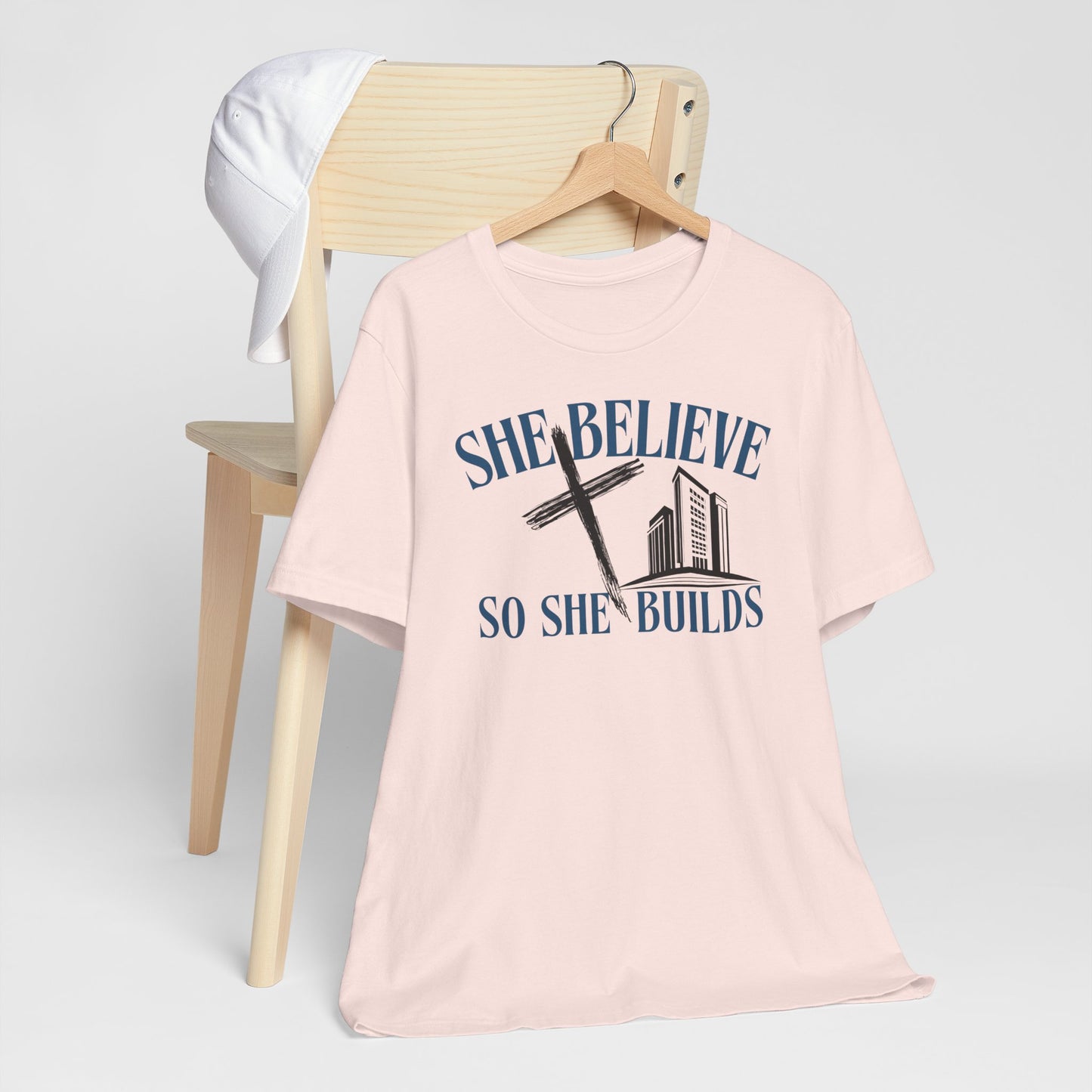She Believes So She Builds Inspitaional T-Shirt