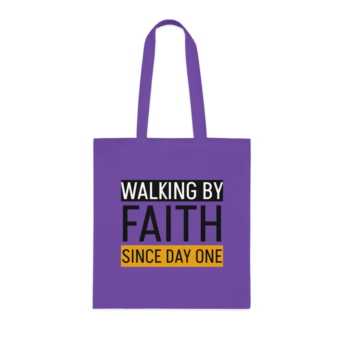 Faith Inspirational Cotton Tote Bag | Motivational Carryall, Everyday Use, Gift for Believers, Scripture Tote, Eco-Friendly Shopping Bag
