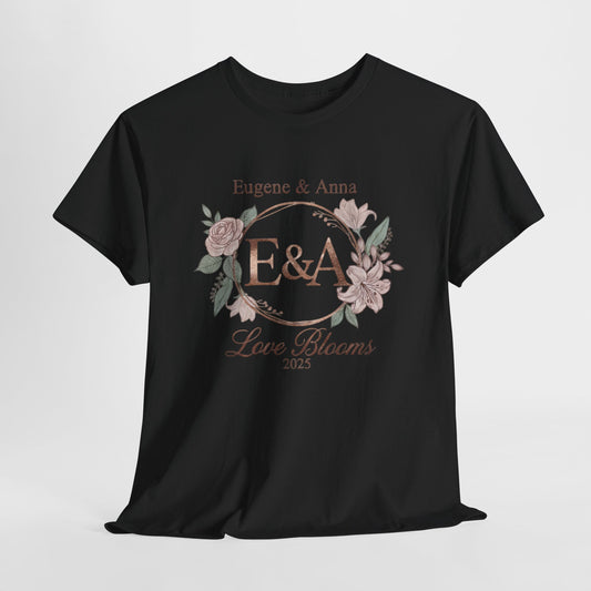 Personalized Monogram Love Blooms in 2025 T-Shirt