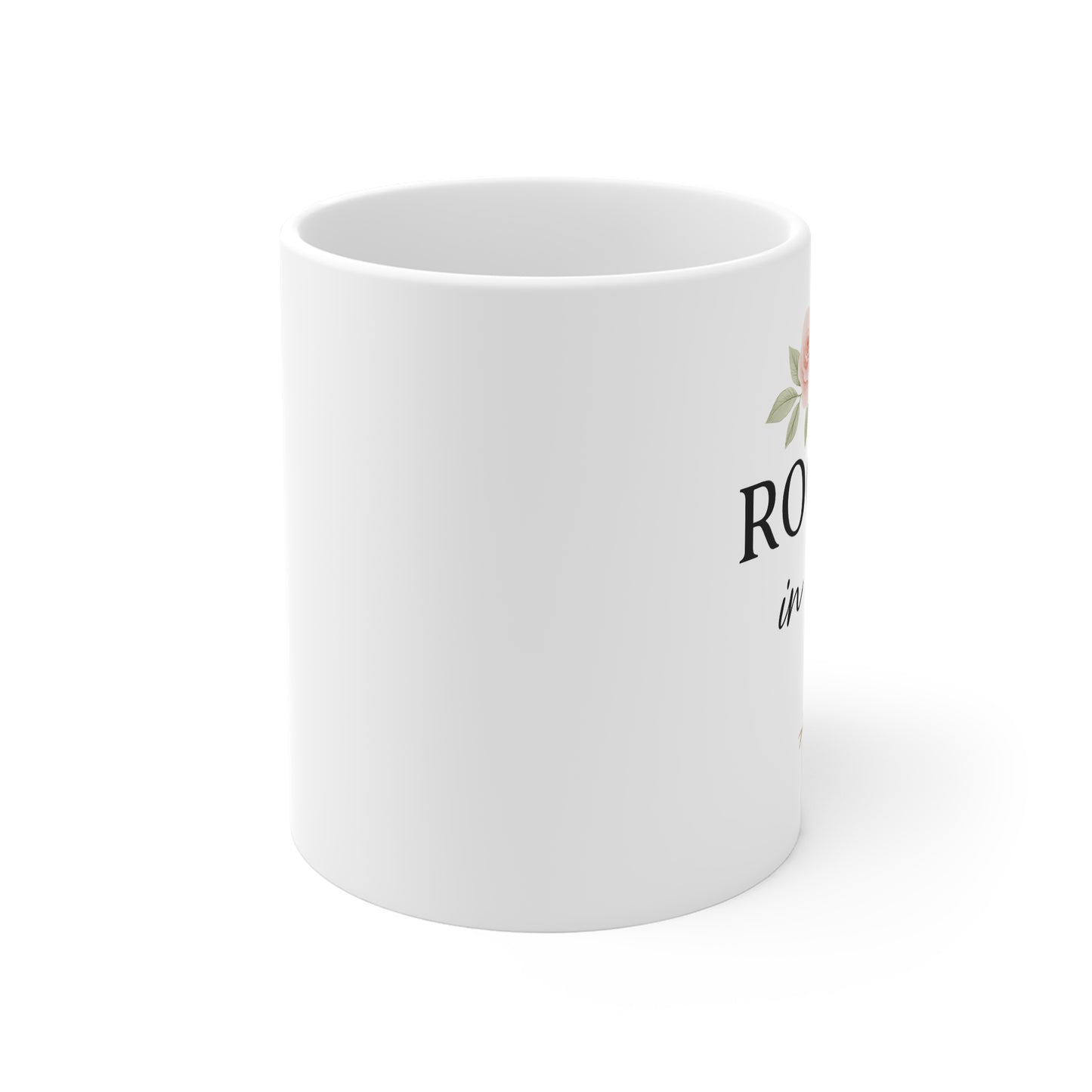 Rooted in Christ - Christian Coffee Mug, White