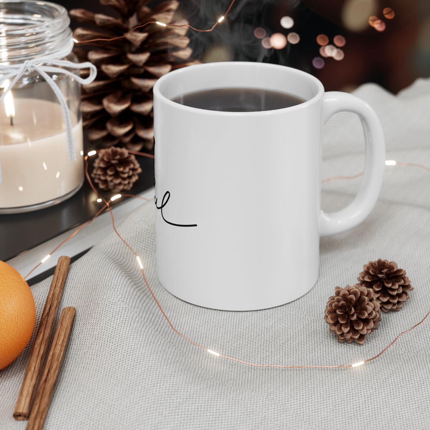 Joyful Ceramic Coffee Cups - 11oz & 15oz, Mug