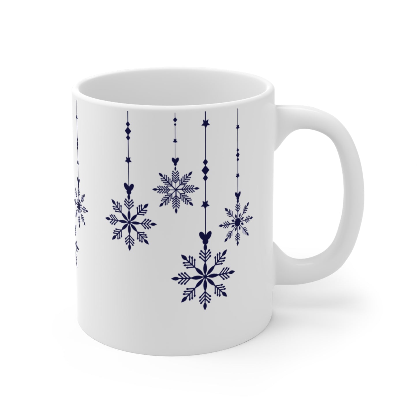 Blue Hanging Christmas Mug  11oz 15oz