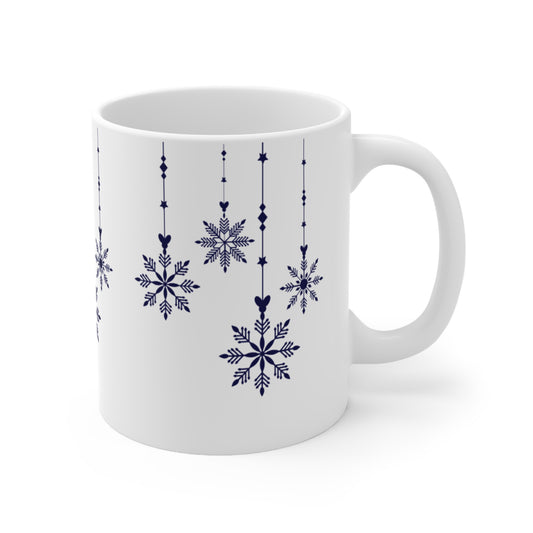 Blue Hanging Christmas Mug  11oz 15oz