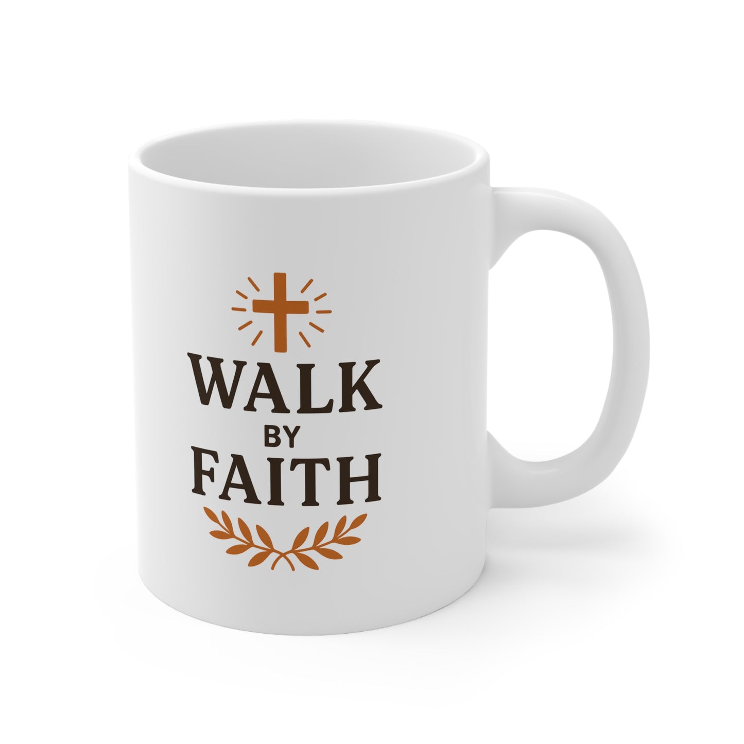 Walk by Faith Christian Coffee Mug
