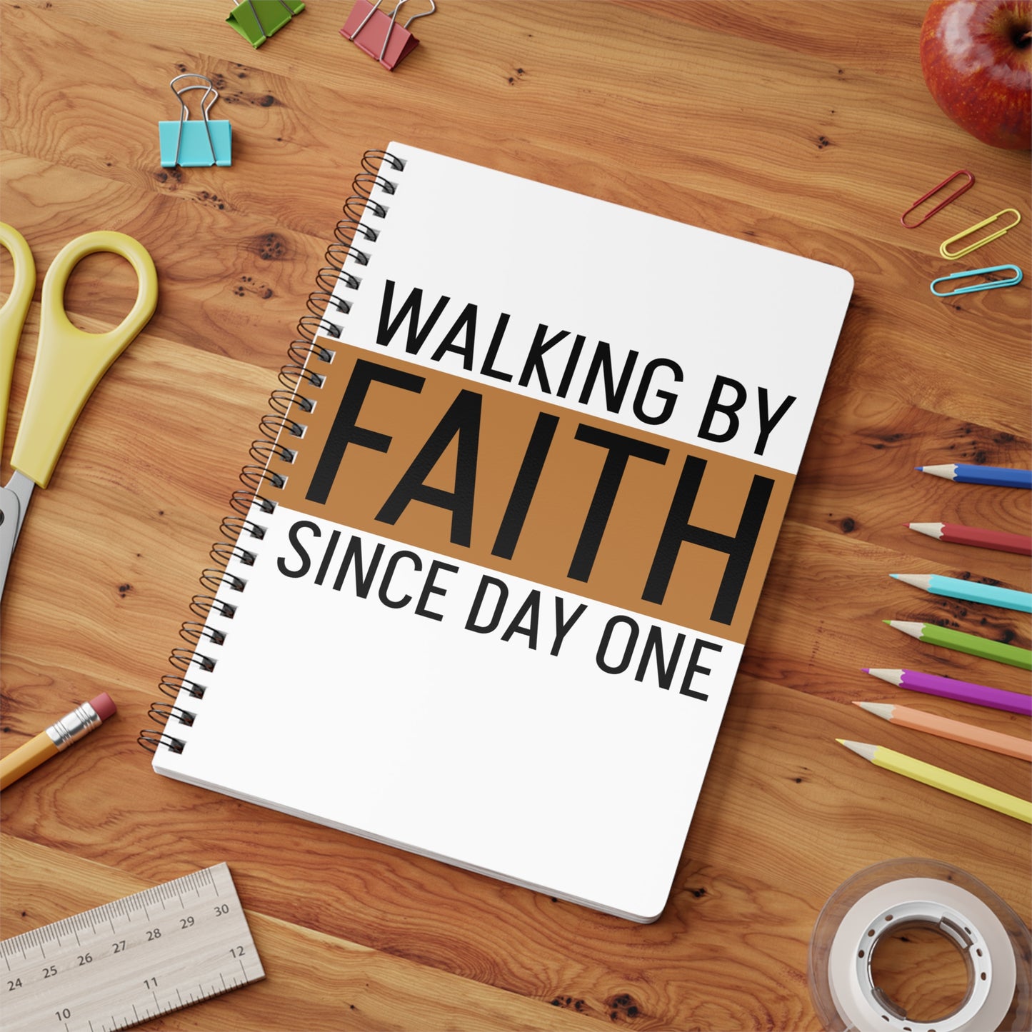 Notebook | Walking by Faith Journal - White