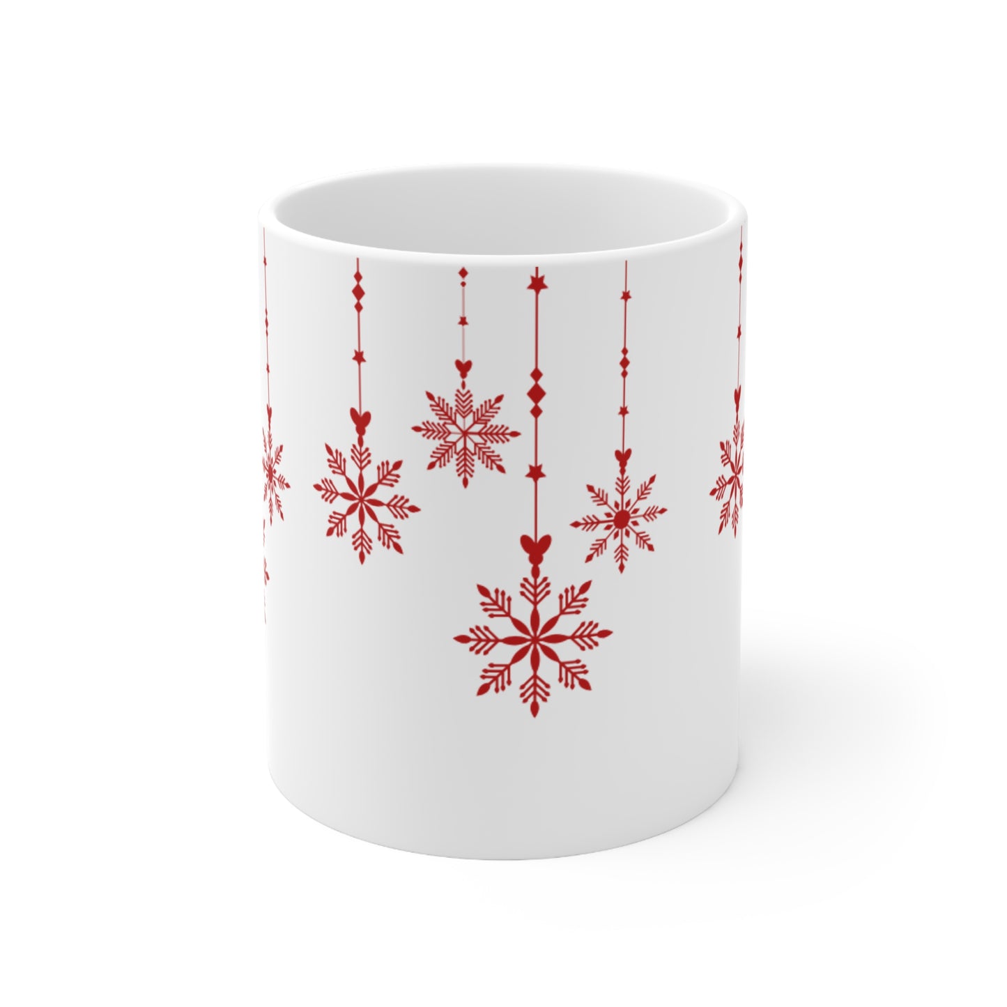 Red Hanging Christmas Mug  11oz 15oz