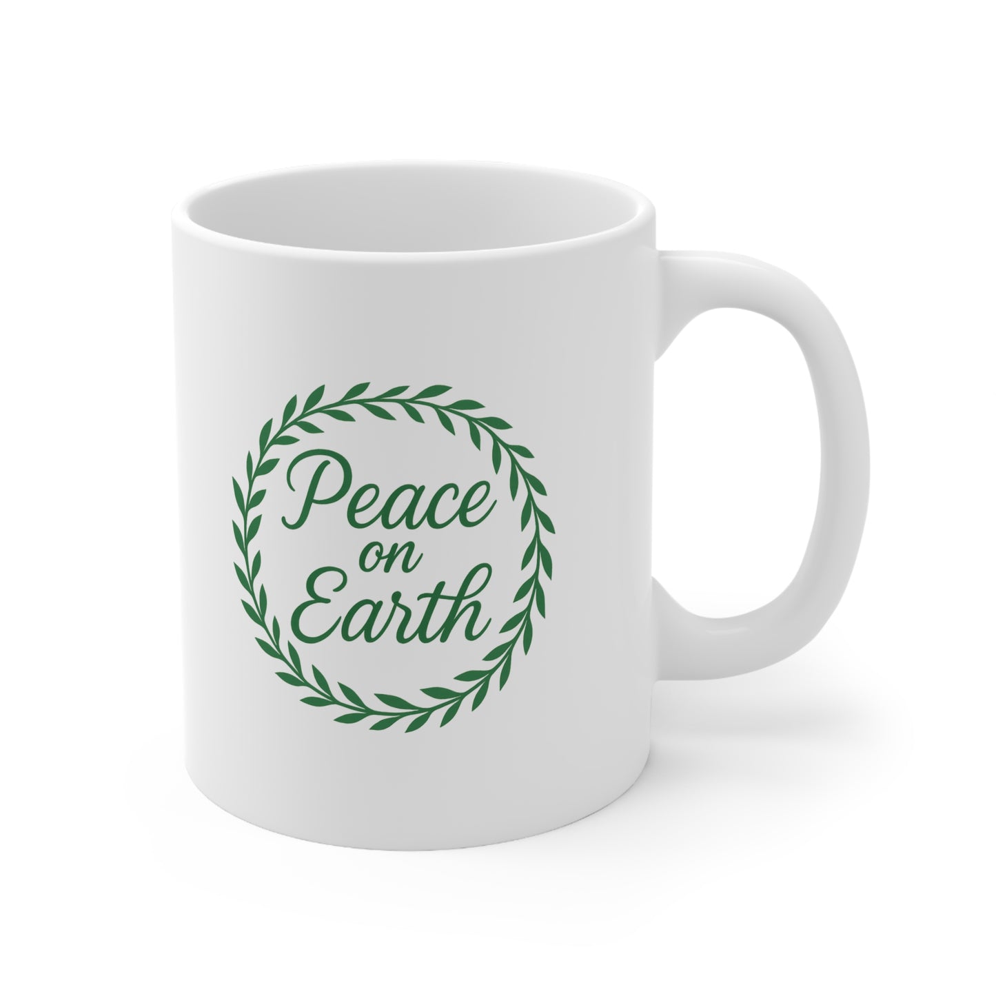 Peace on Earth Christmas Mug 11oz 15oz