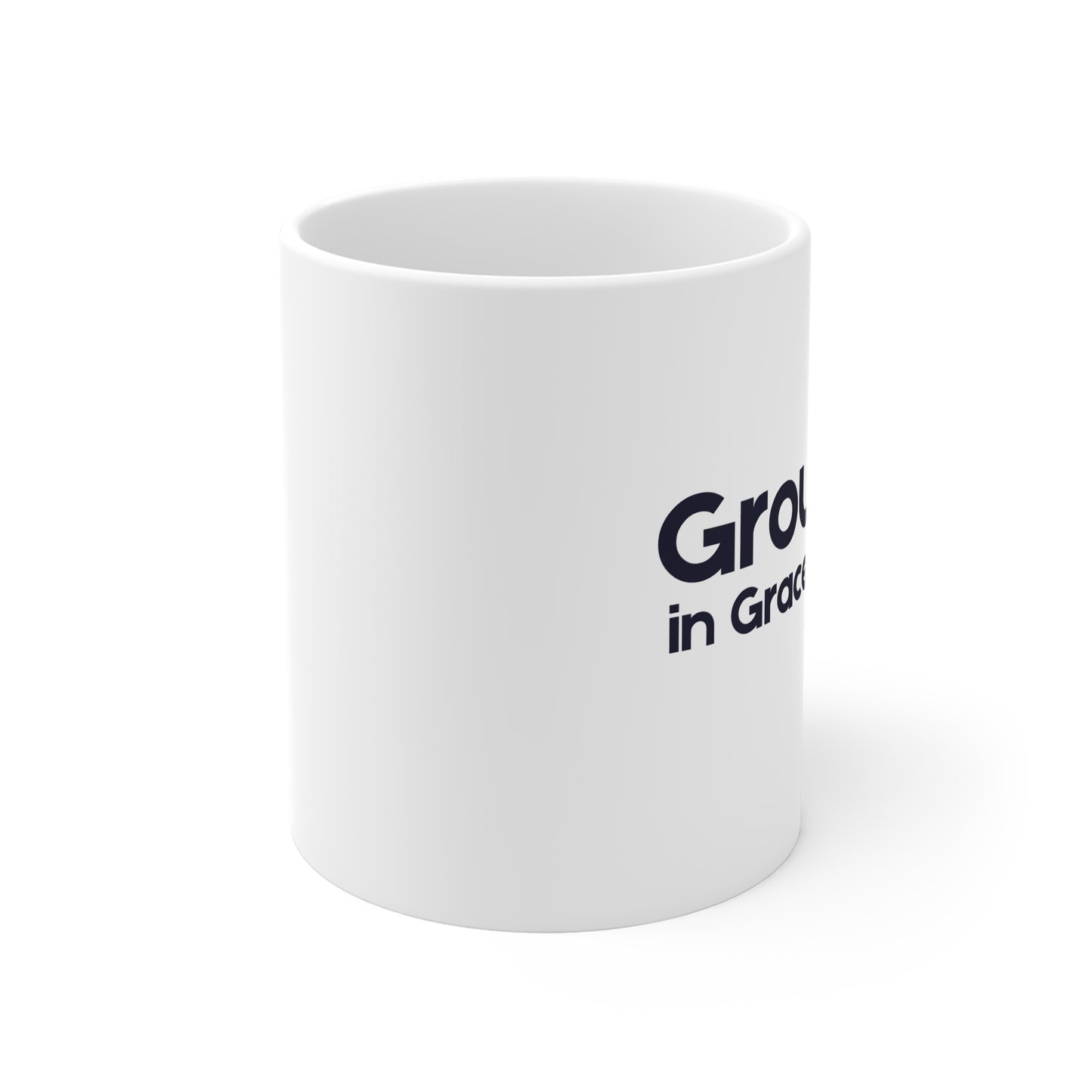 Grounded in Grace - Christian Coffee Mug, White