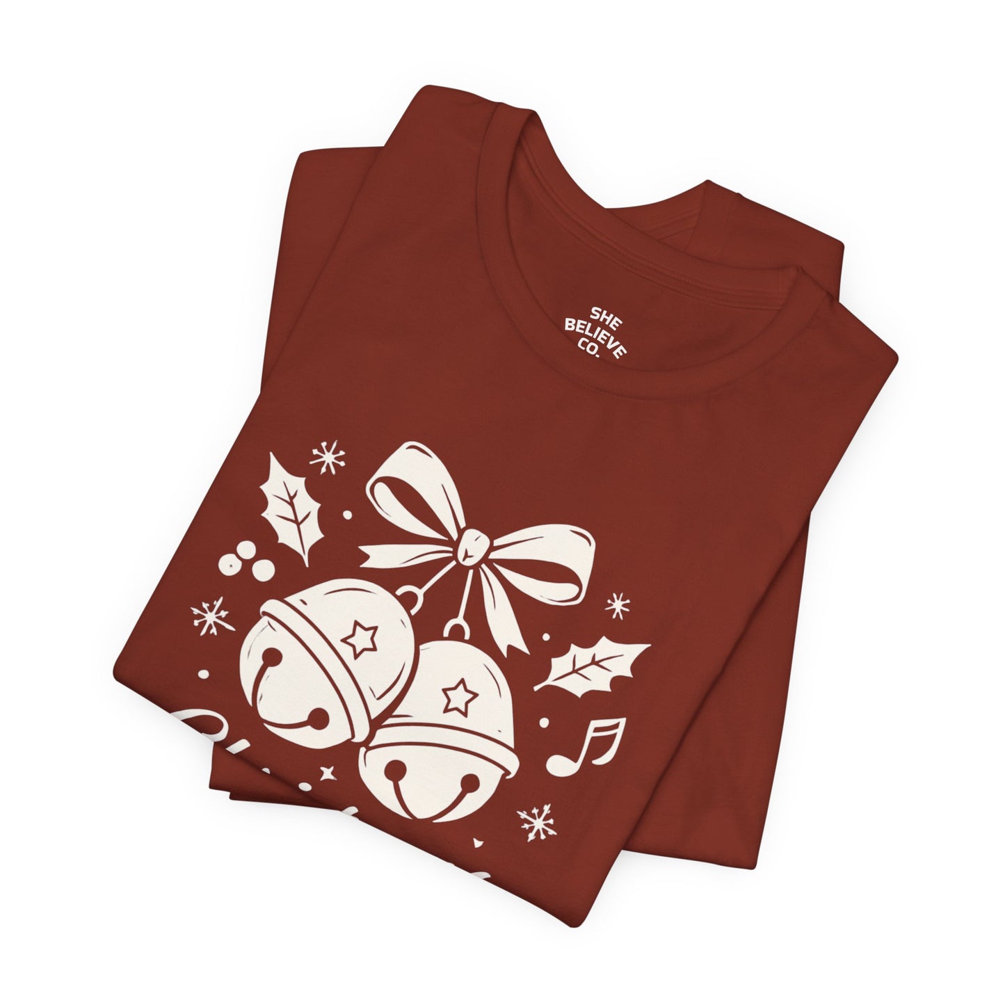 Christmas Bells T-Shirt — Festive Holiday Tee with Jingle Bell Design