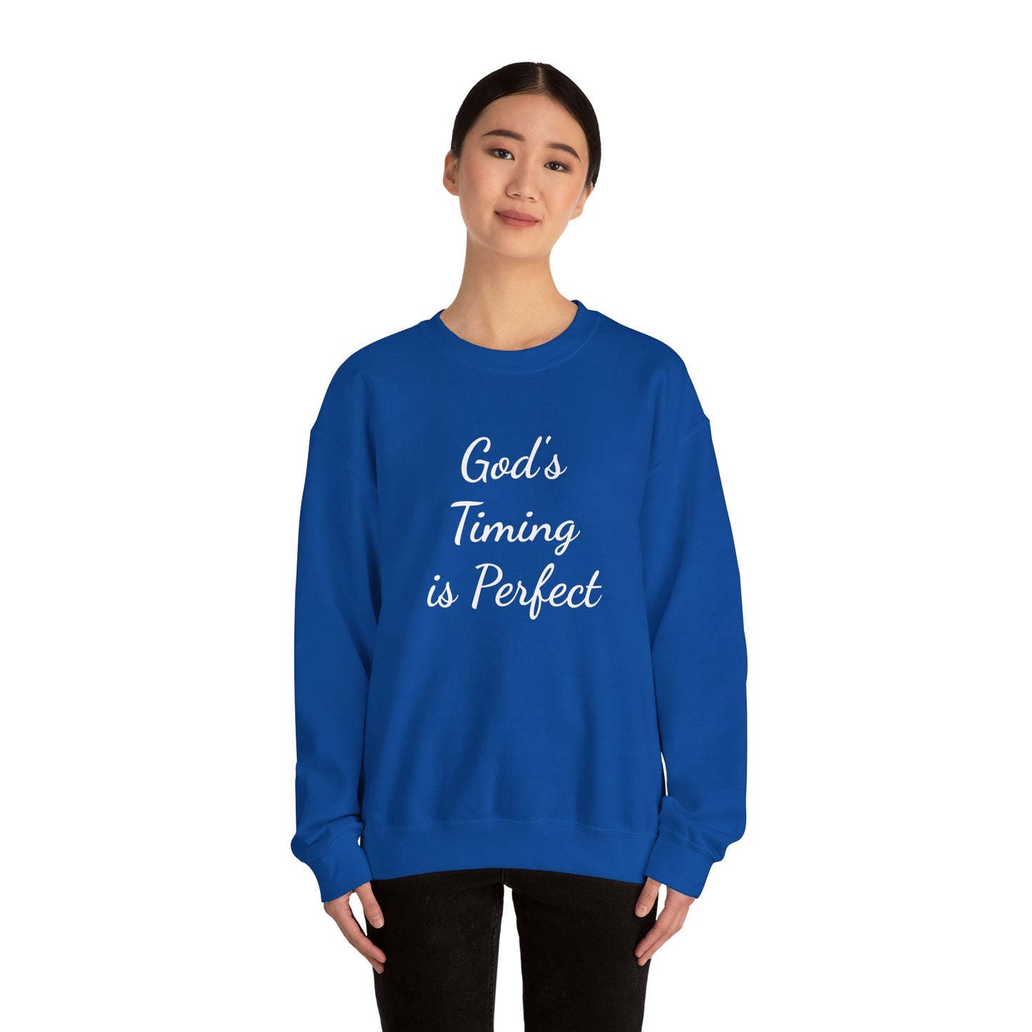 God's Timing is Perfect – SheBelieves Co. Crewneck Sweatshirt
