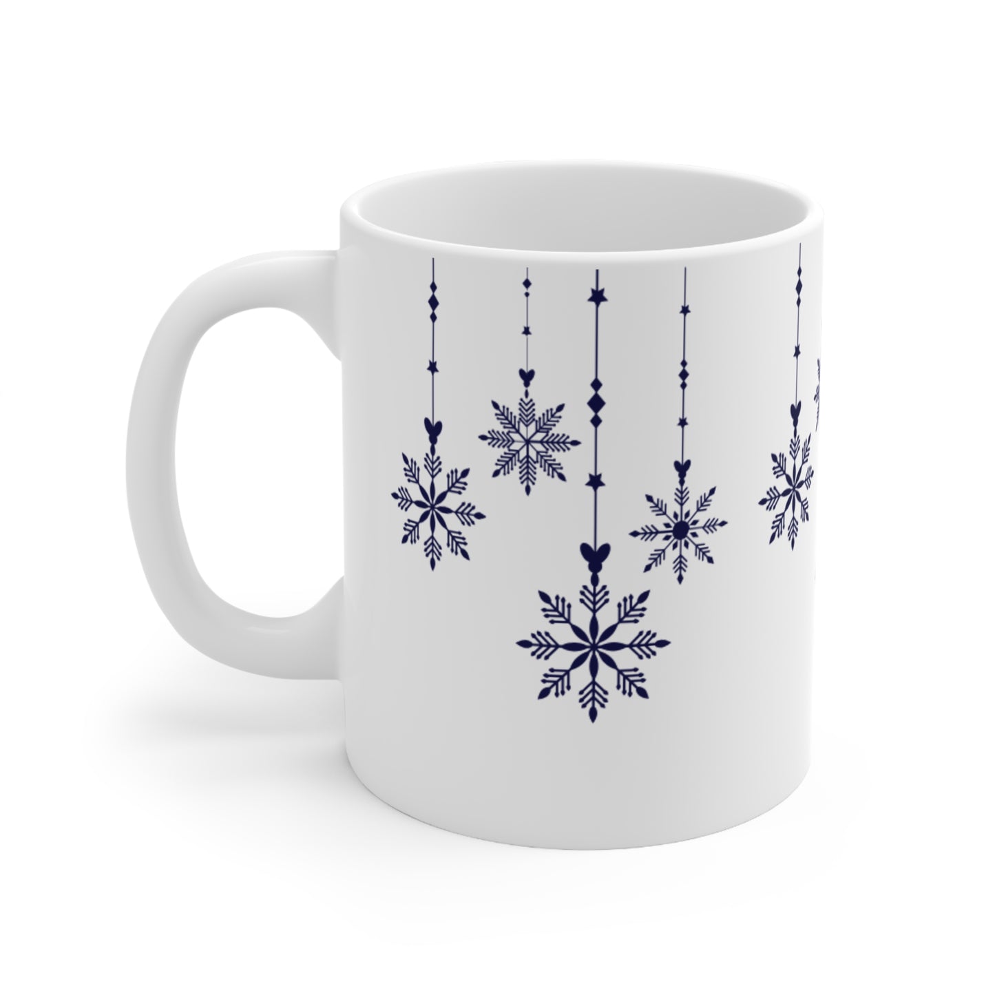 Blue Hanging Christmas Mug  11oz 15oz