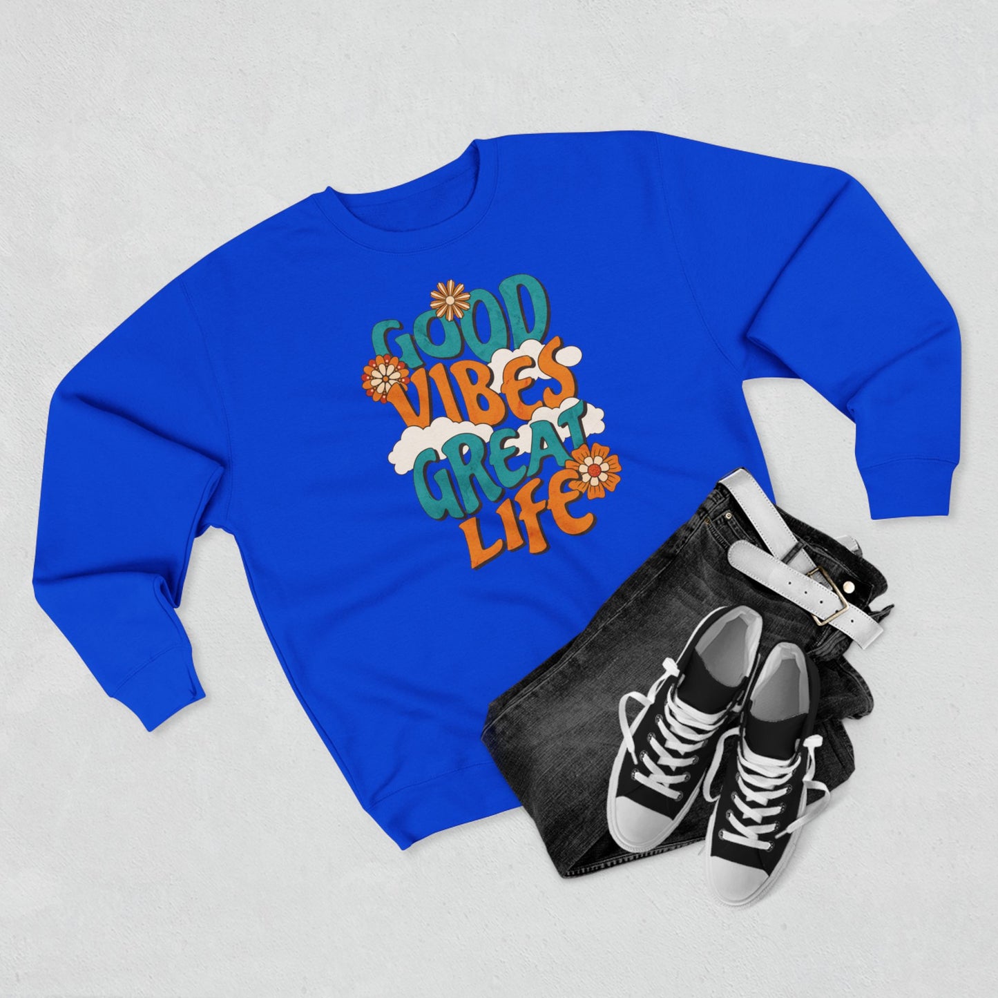 Good Vibes Great Life Crewneck Sweatshirt